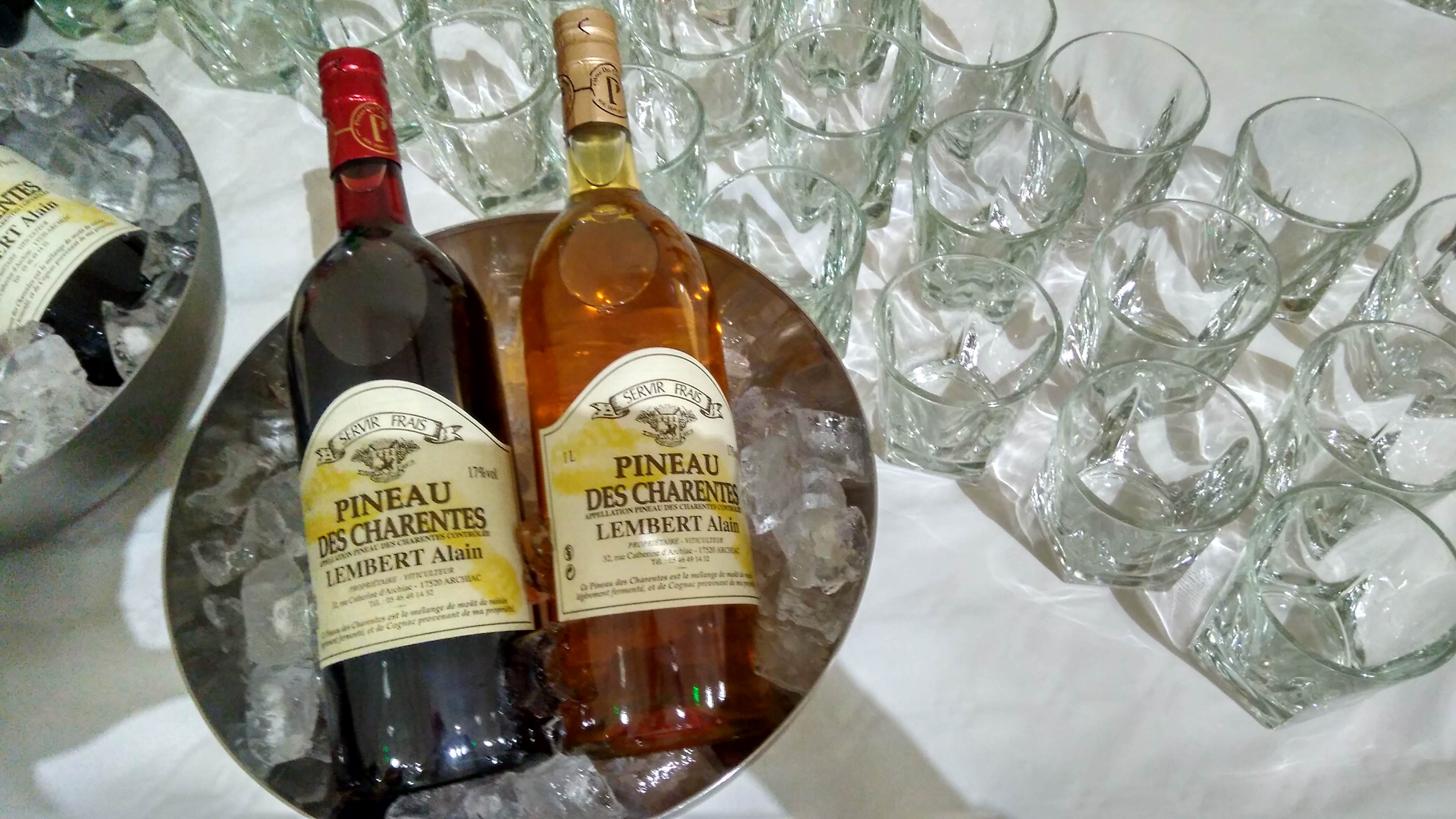 P&C Pineau des Charentes Dégustation Tasting Glace Ice